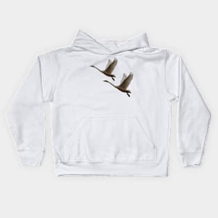 Trumpeter Swans- Angels in Flight Kids Hoodie